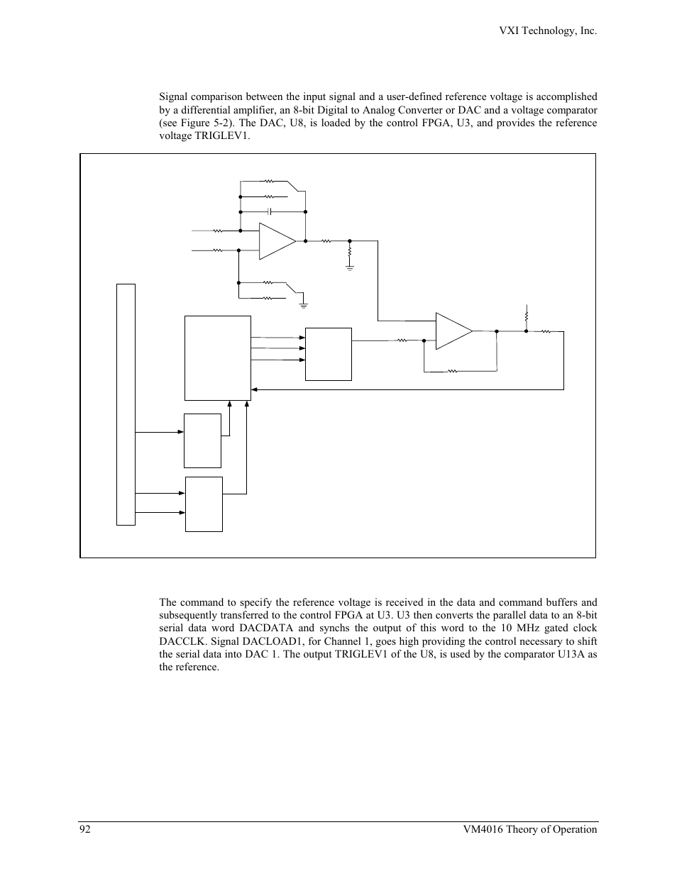 Signal comparison, Ignal, Omparison | VXI VM4016 User Manual | Page 92 / 95