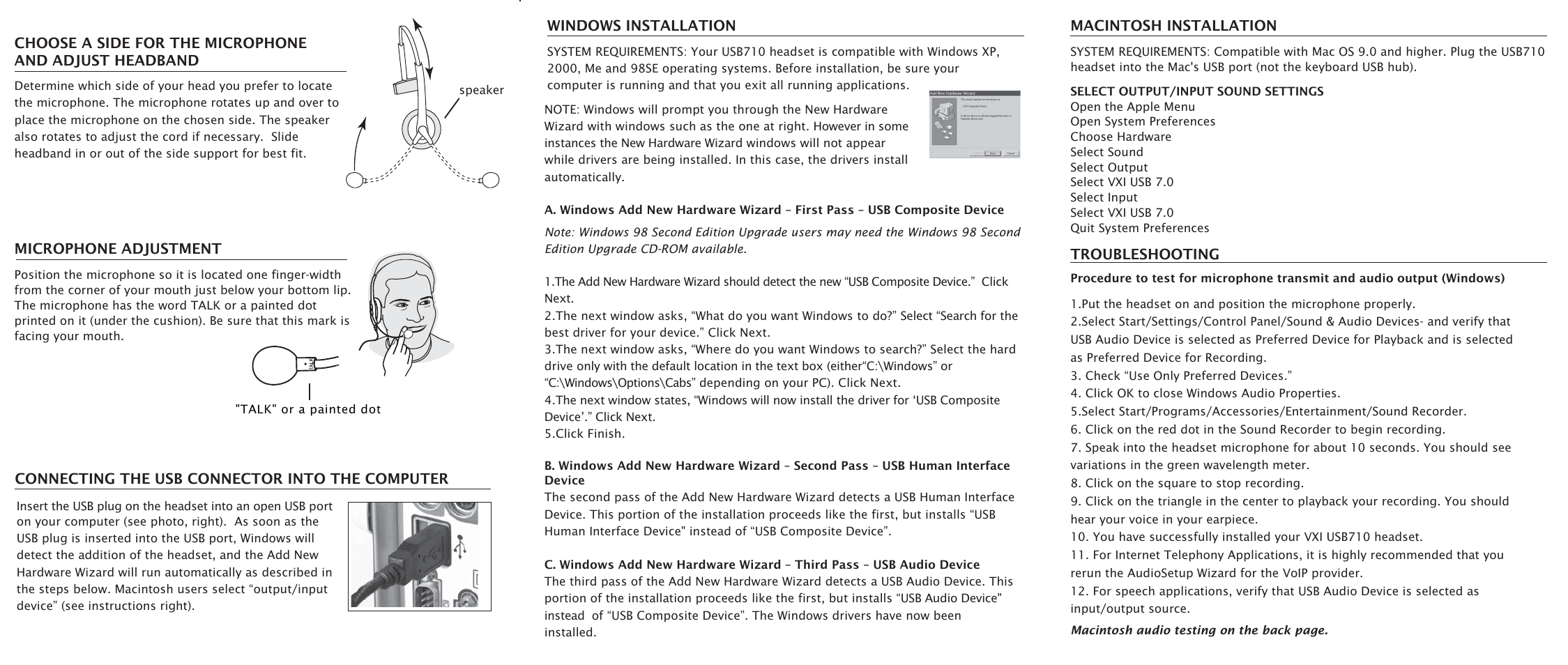 VXI USB 710 User Manual | Page 2 / 2