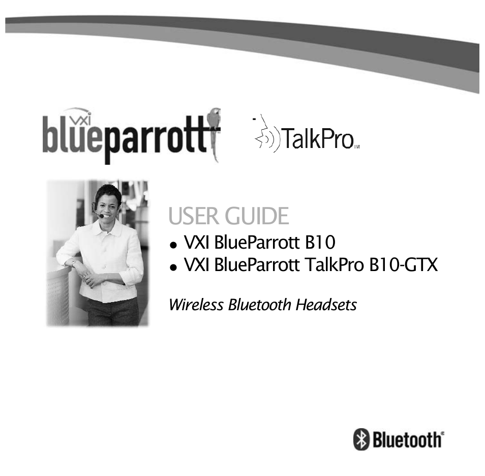 VXI Bluetooth Heasdset BlueParrott B10 User Manual | 24 pages