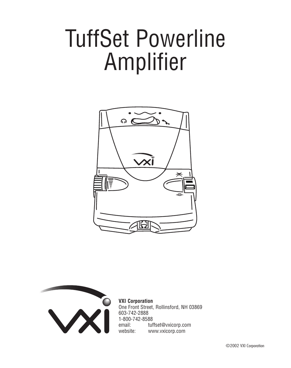 VXI Powerline Amplifier User Manual | 9 pages
