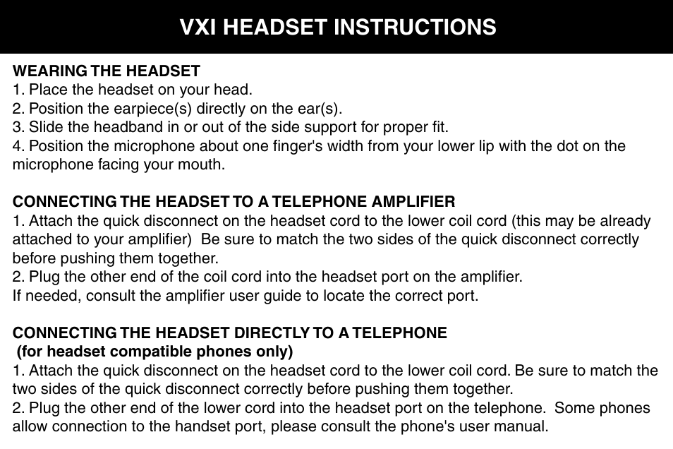 VXI 201403B User Manual | 3 pages