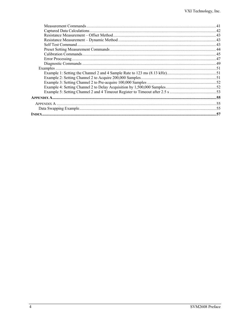 VXI TECHNOLOGY SVM2608 User Manual | Page 4 / 57