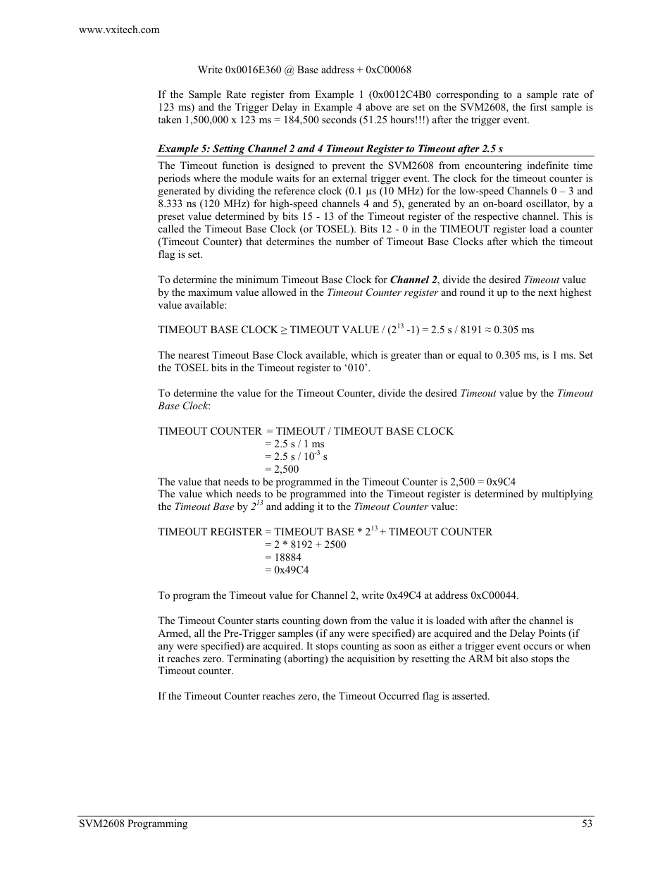 VXI TECHNOLOGY SVM2608 User Manual | Page 53 / 57