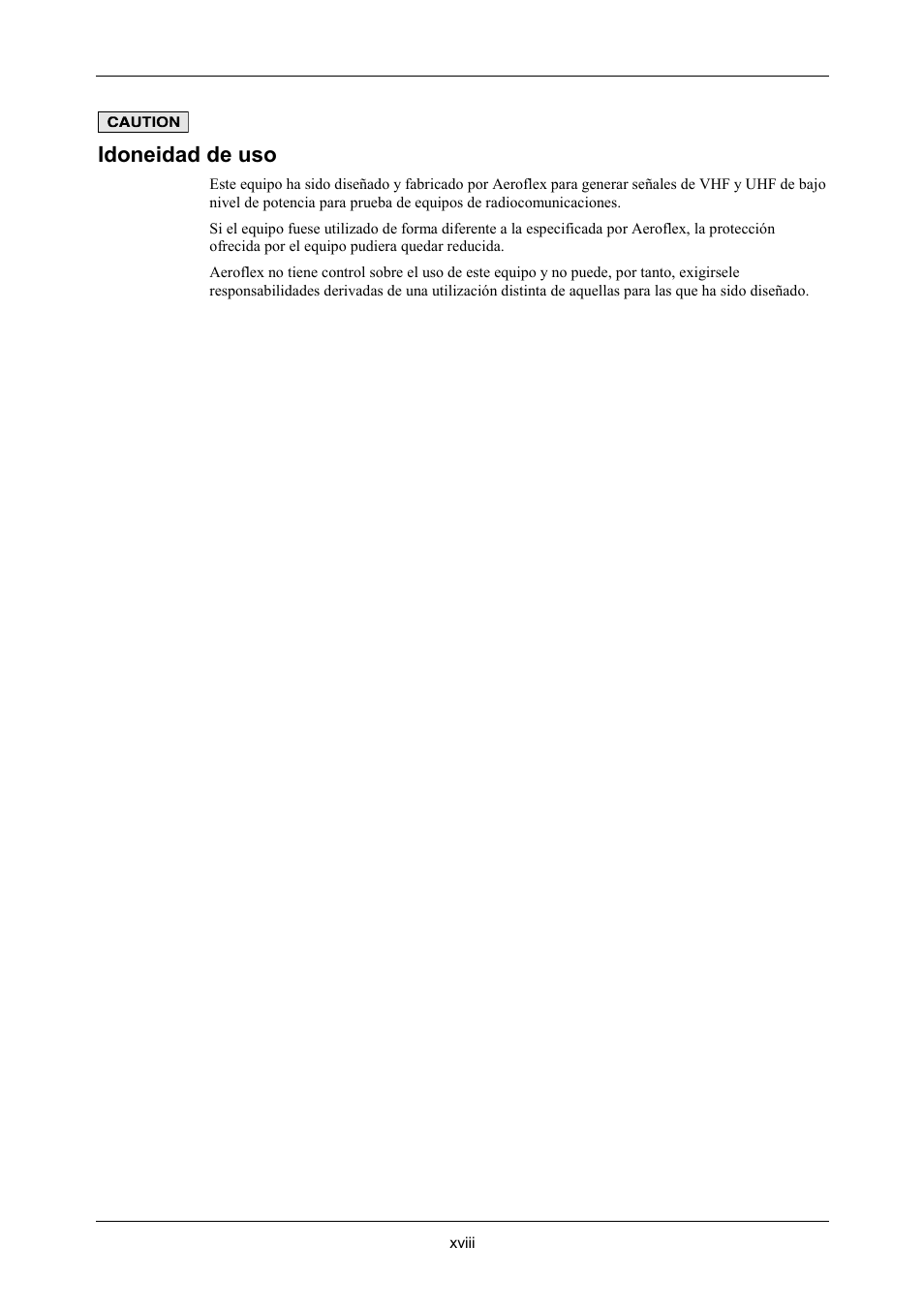 Idoneidad de uso | VXI 3002 User Manual | Page 19 / 136