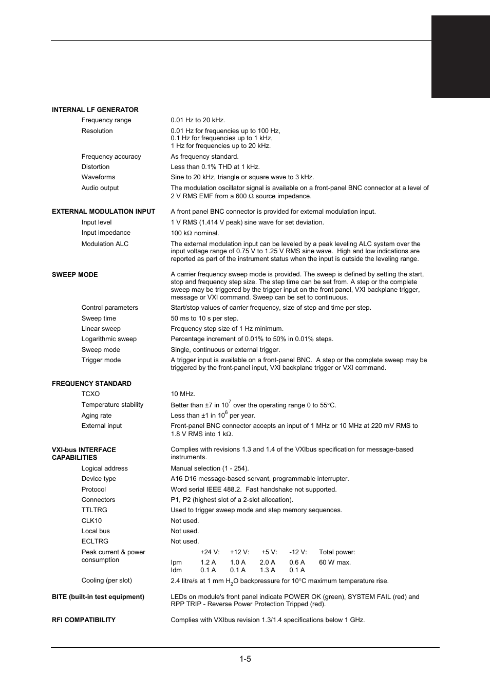 General information | VXI 3002 User Manual | Page 24 / 136