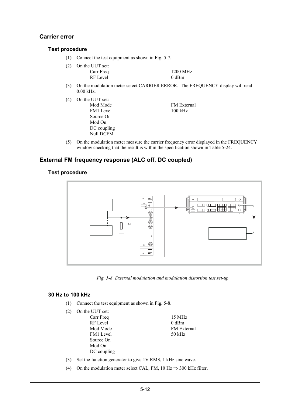 Carrier error | VXI 3002 User Manual | Page 87 / 136