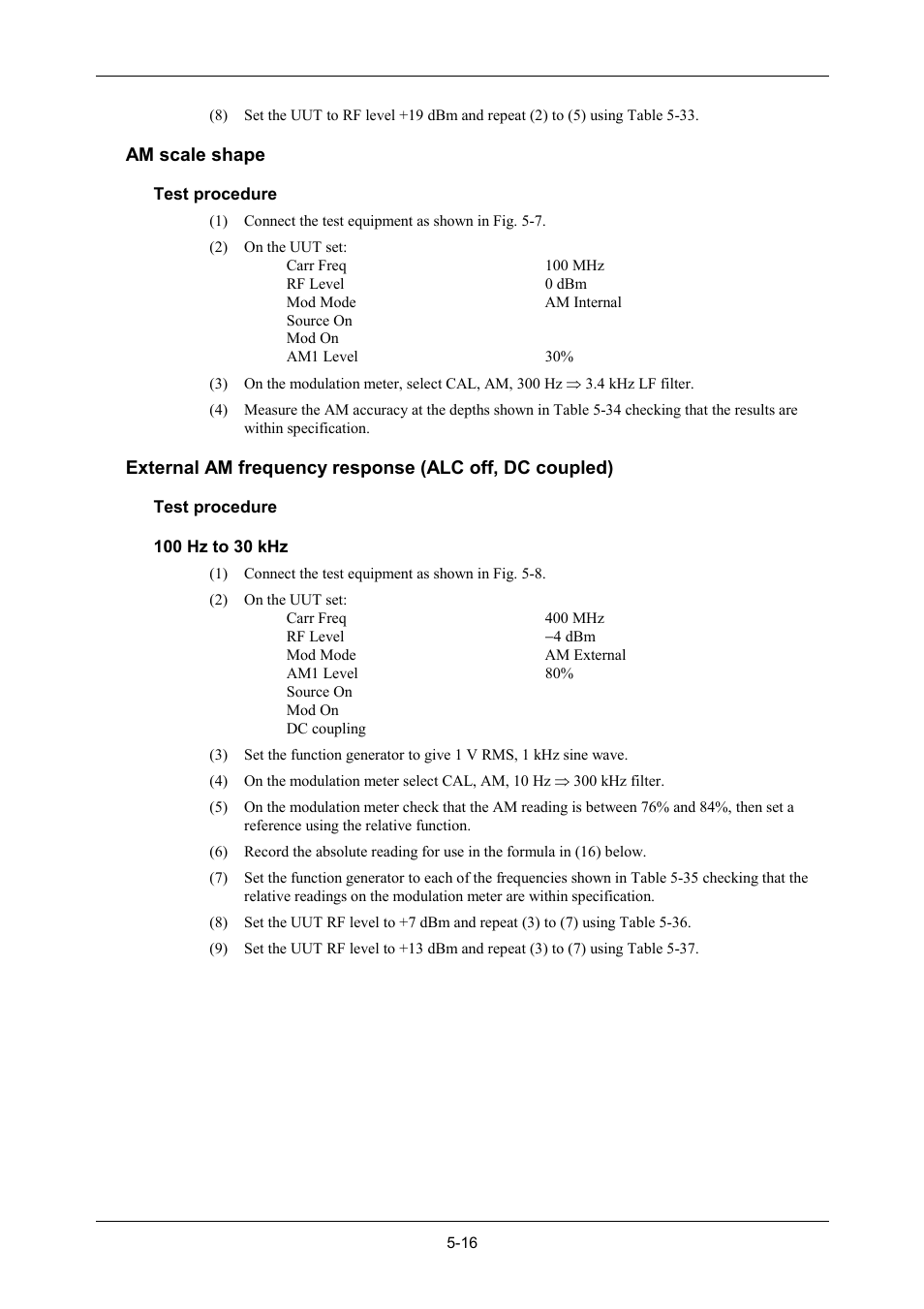 Am scale shape | VXI 3002 User Manual | Page 91 / 136
