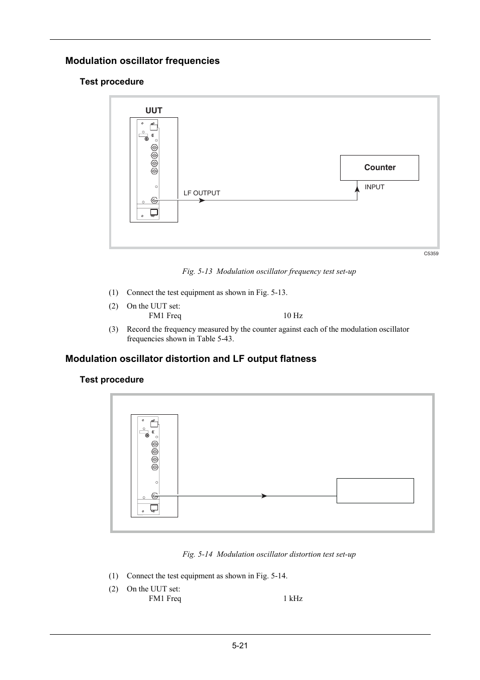 Modulation oscillator frequencies | VXI 3002 User Manual | Page 96 / 136