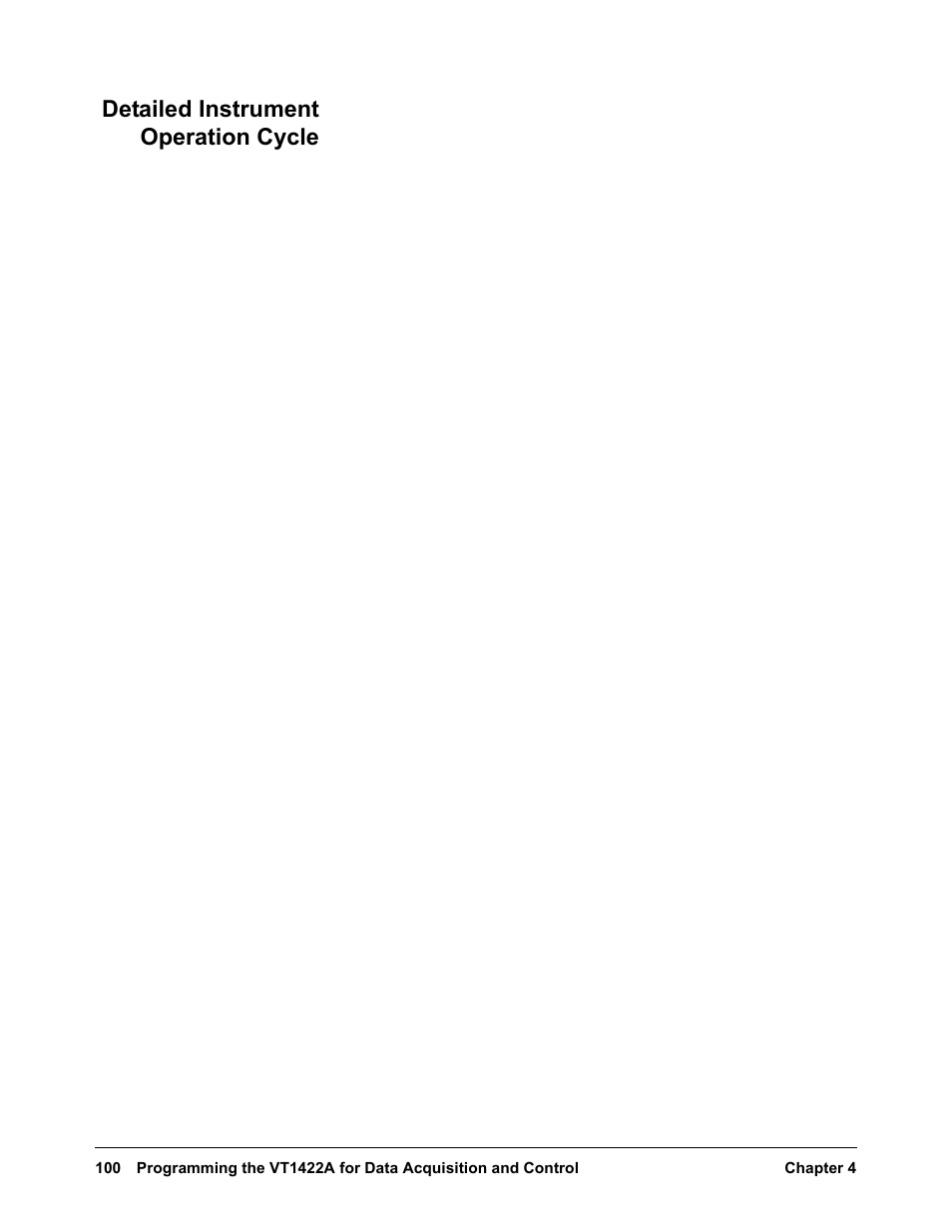 Detailed instrument operation cycle | VXI VT1422A User Manual | Page 102 / 529