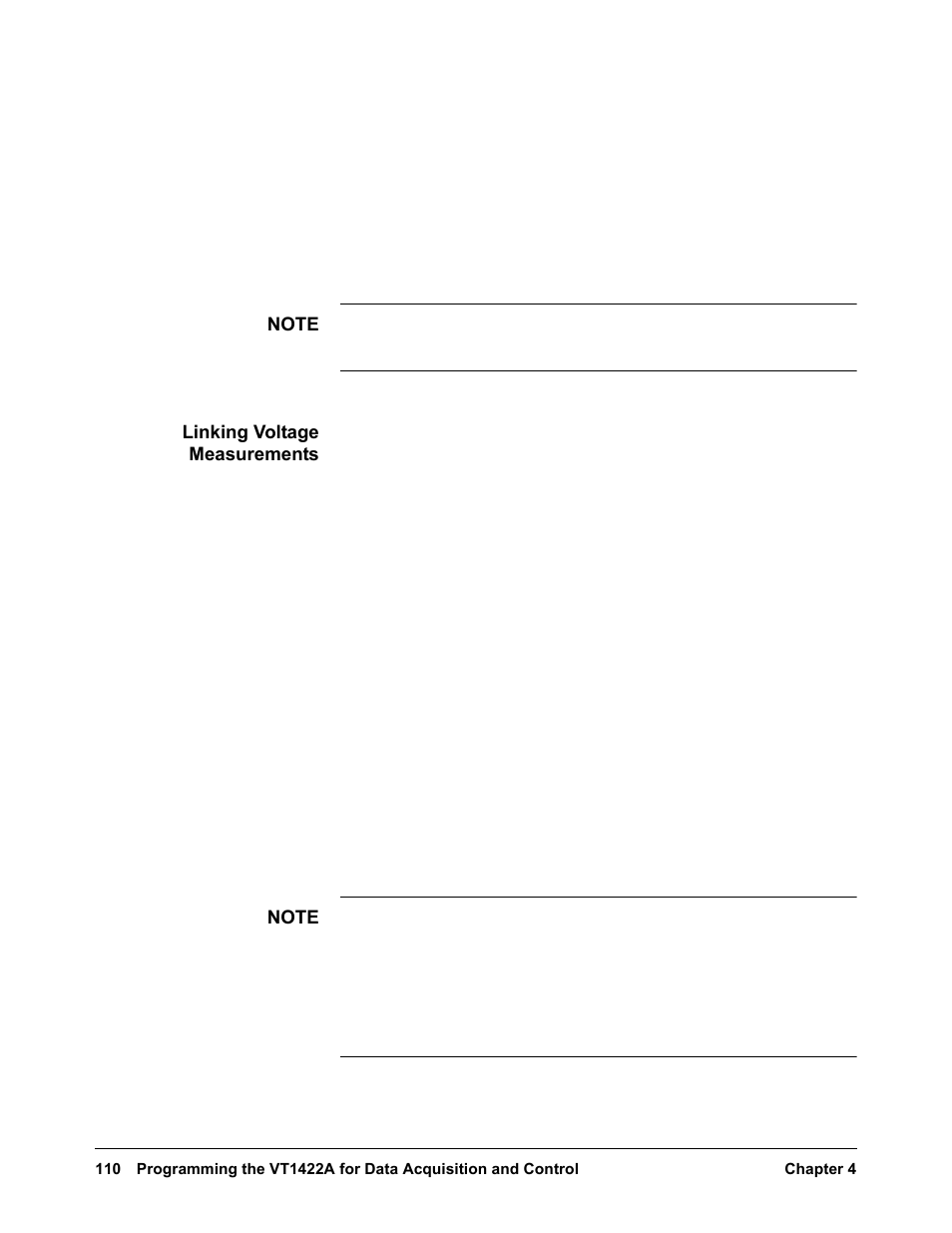 Linking voltage measurements | VXI VT1422A User Manual | Page 112 / 529