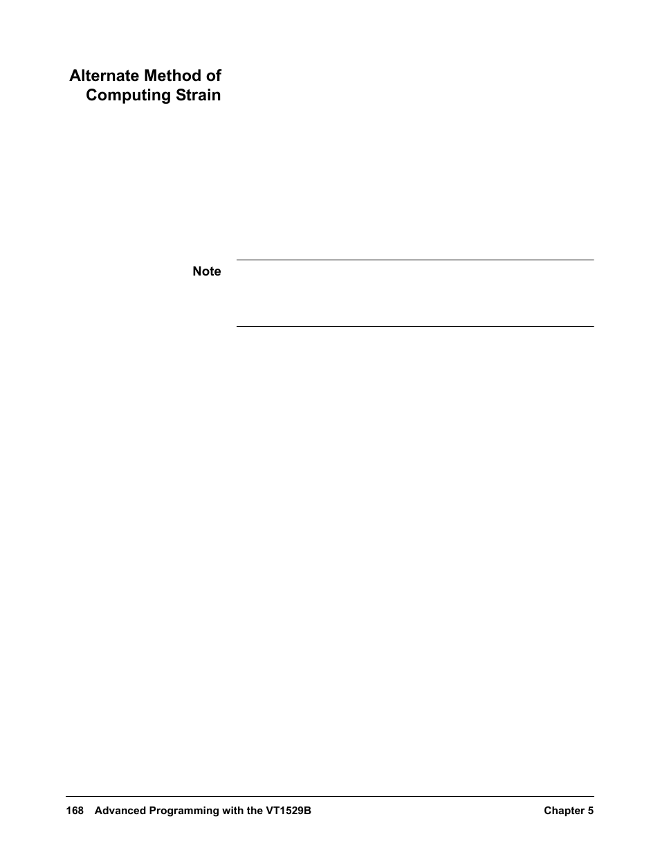 Alternate method of computing strain | VXI VT1422A User Manual | Page 170 / 529