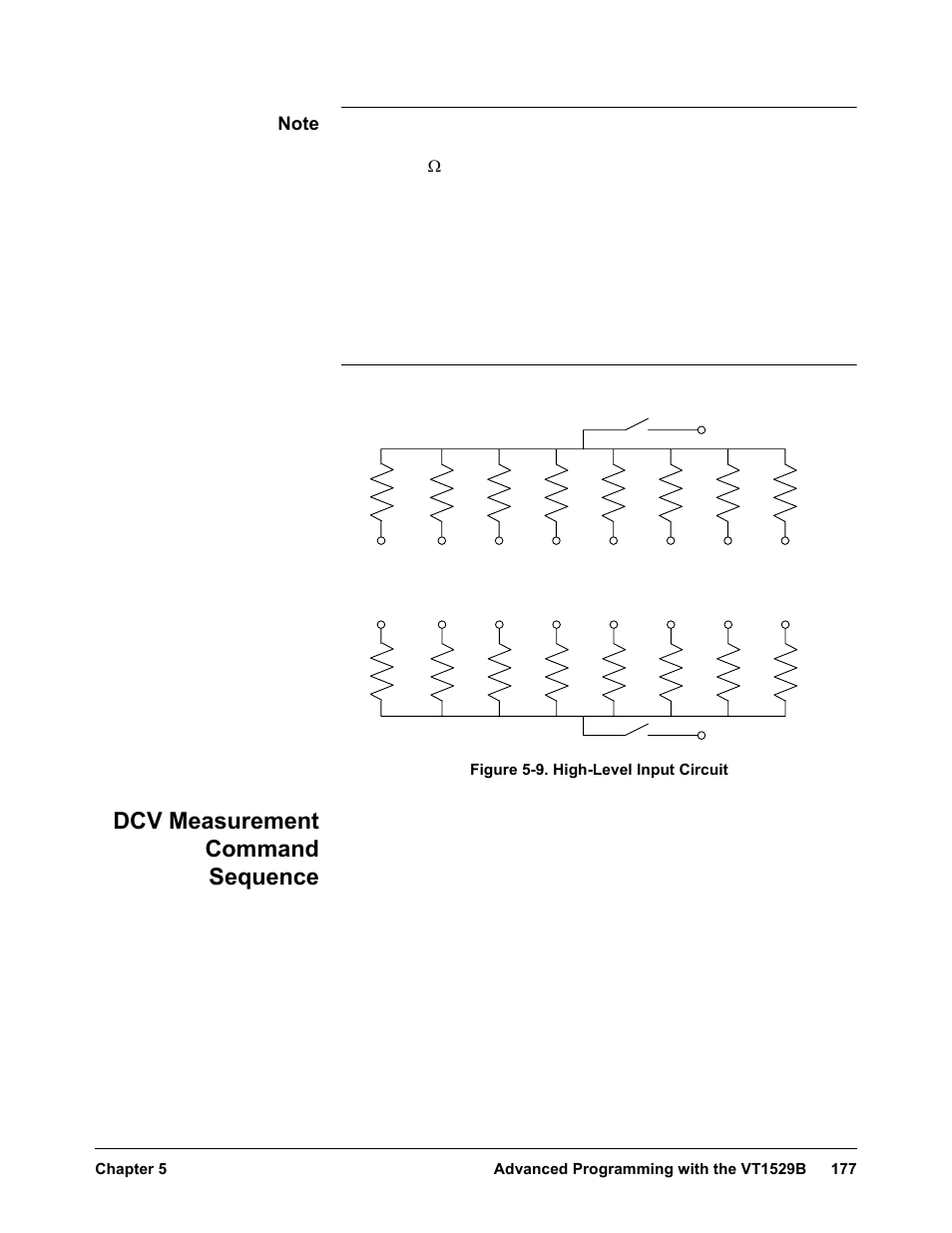 Dcv measurement command sequence | VXI VT1422A User Manual | Page 179 / 529