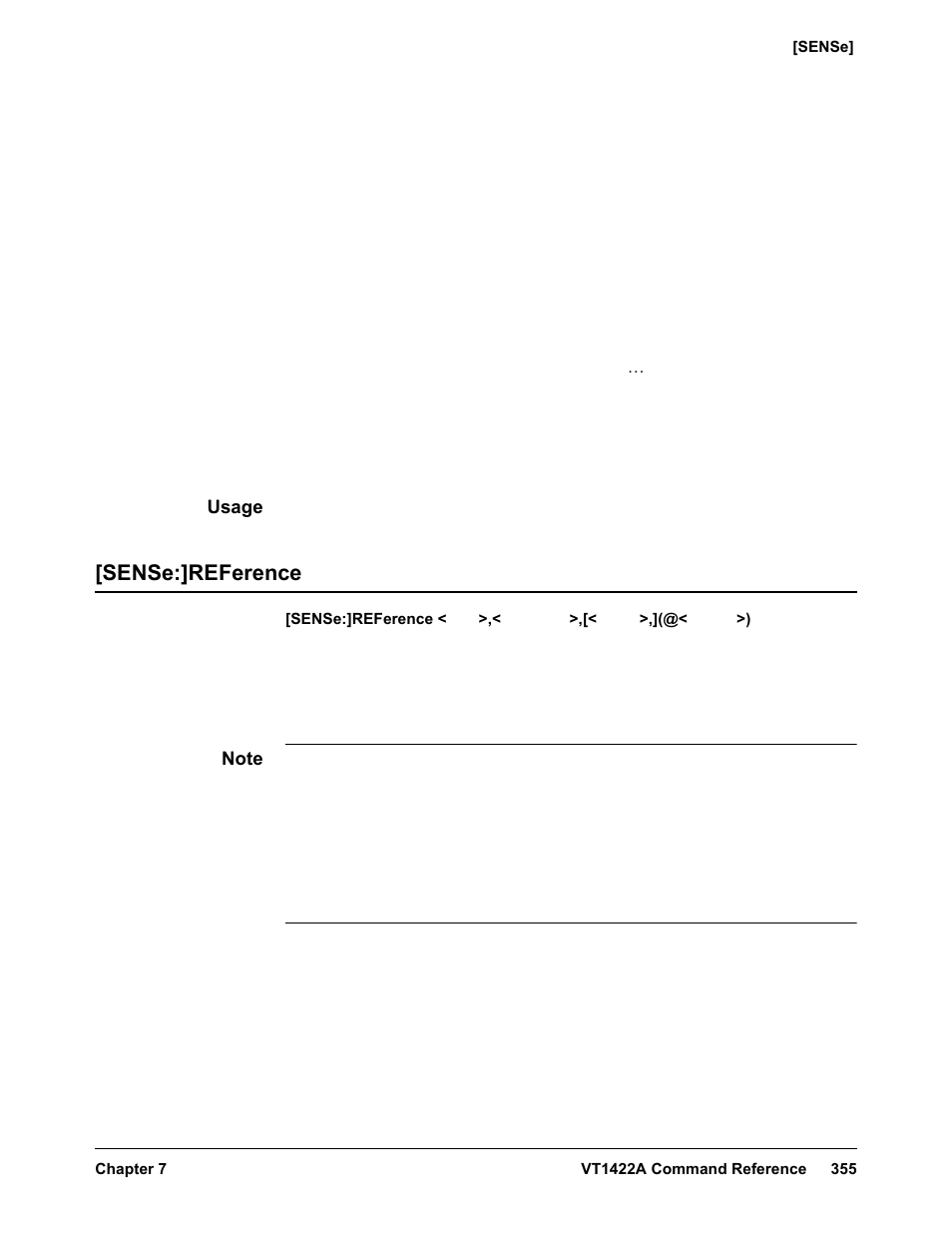 Usage, Sense:]reference | VXI VT1422A User Manual | Page 357 / 529