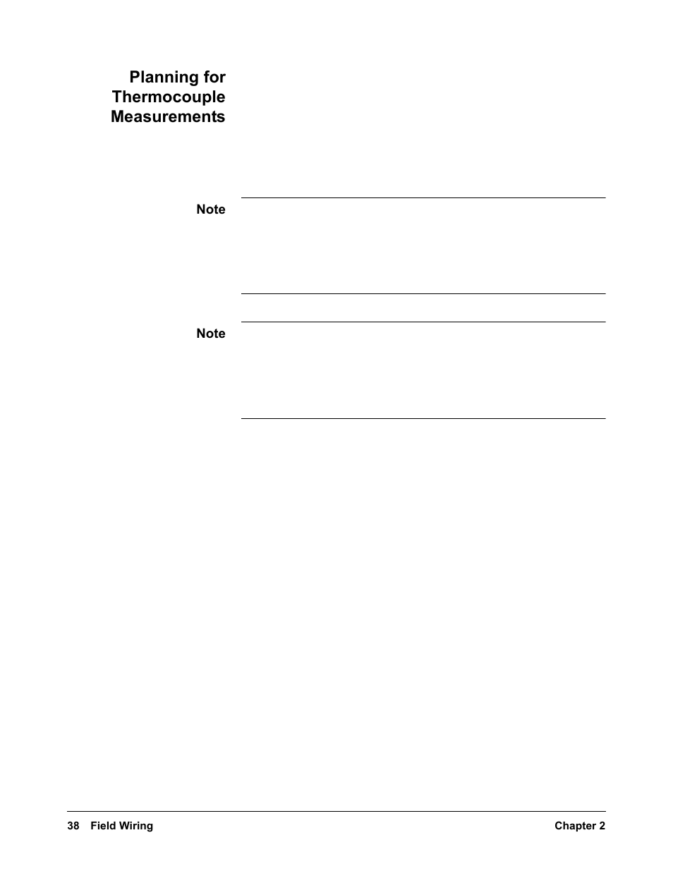 Planning for thermocouple measurements | VXI VT1422A User Manual | Page 38 / 529