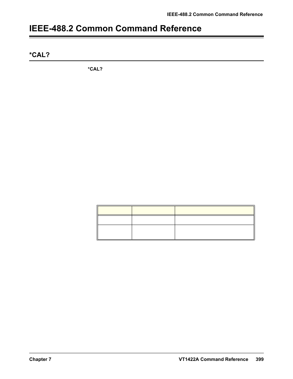 Ieee-488.2 common command reference | VXI VT1422A User Manual | Page 401 / 529