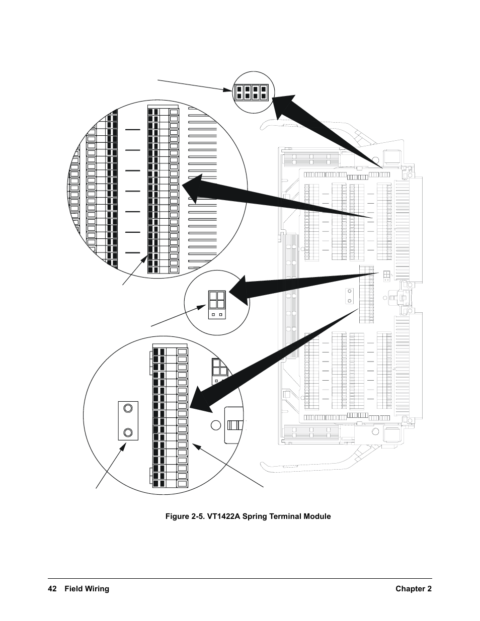 42 field wiring chapter 2 | VXI VT1422A User Manual | Page 42 / 529