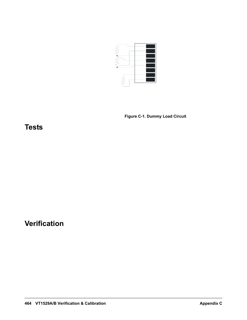 Tests, Verification | VXI VT1422A User Manual | Page 466 / 529