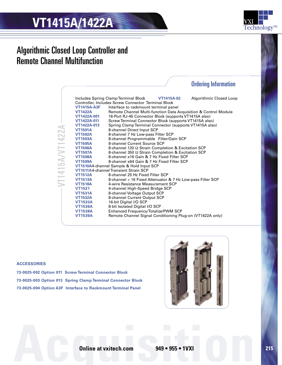 Acquisition | VXI VT1422A User Manual | Page 529 / 529