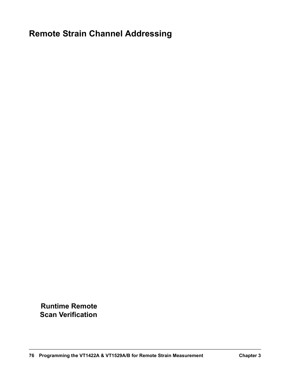 Remote strain channel addressing, Runtime remote scan verification | VXI VT1422A User Manual | Page 78 / 529