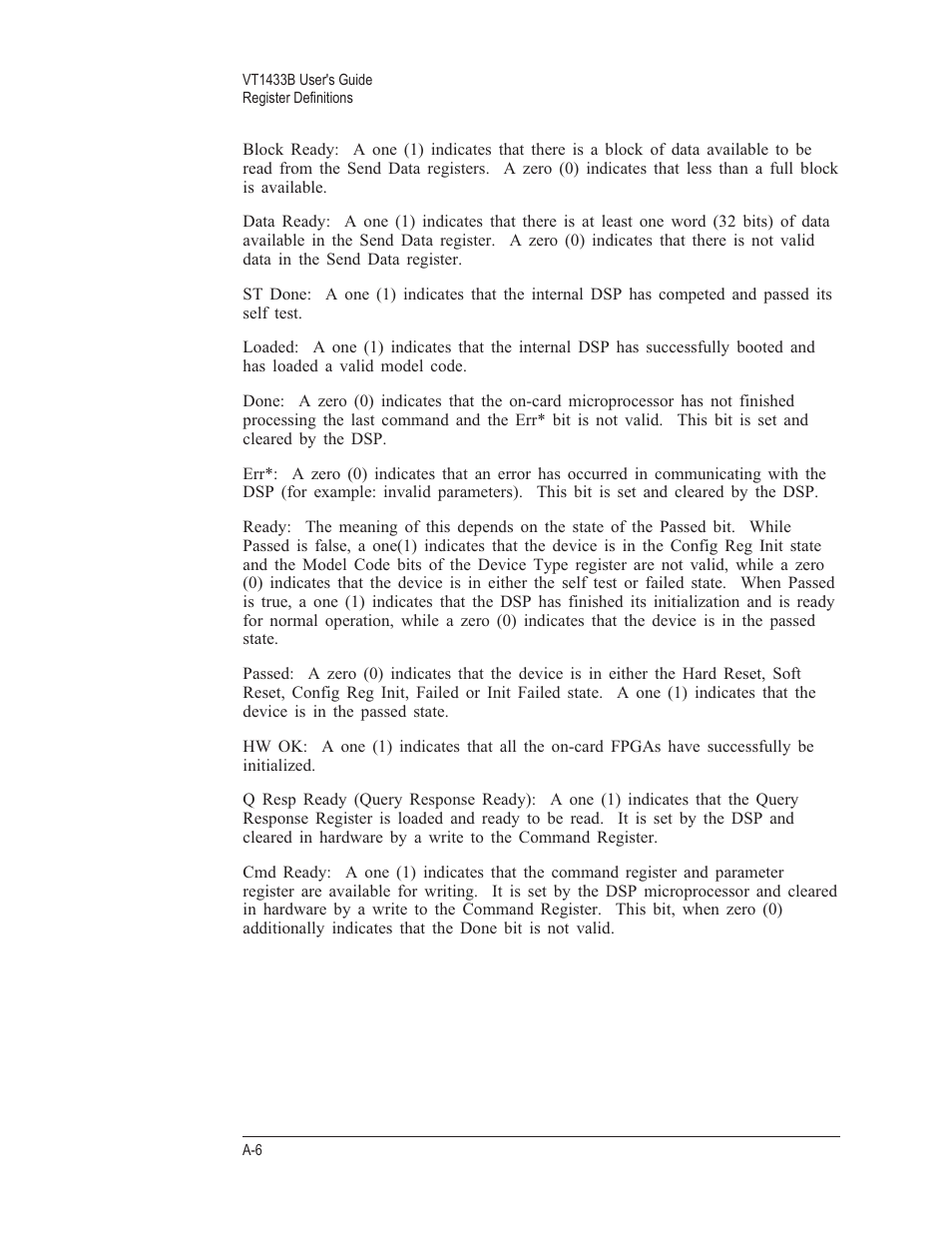 VXI VT1433B User Manual | Page 180 / 203