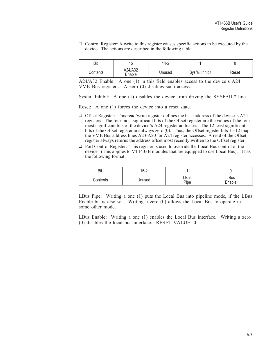 VXI VT1433B User Manual | Page 181 / 203