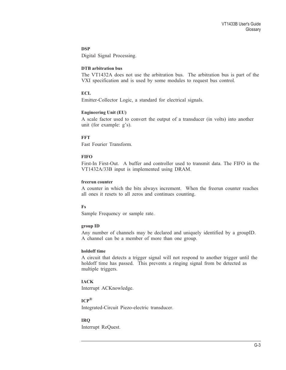 VXI VT1433B User Manual | Page 193 / 203