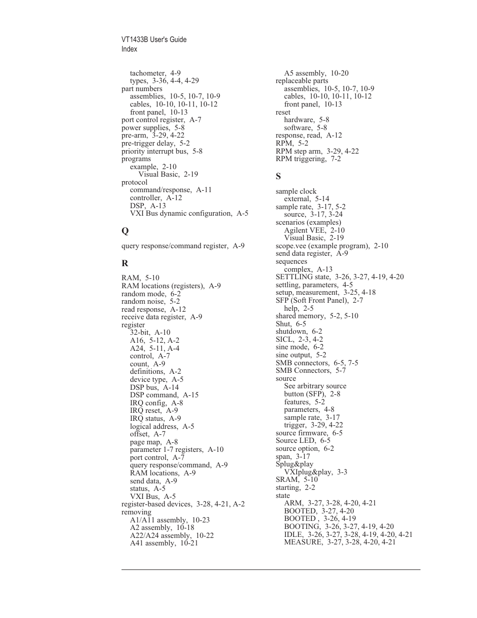 VXI VT1433B User Manual | Page 202 / 203