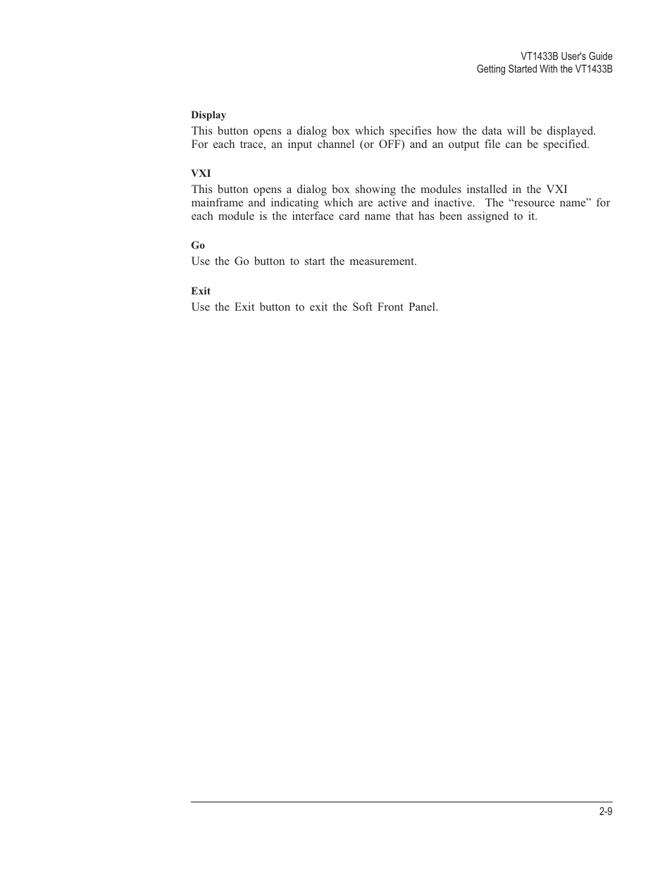 VXI VT1433B User Manual | Page 27 / 203