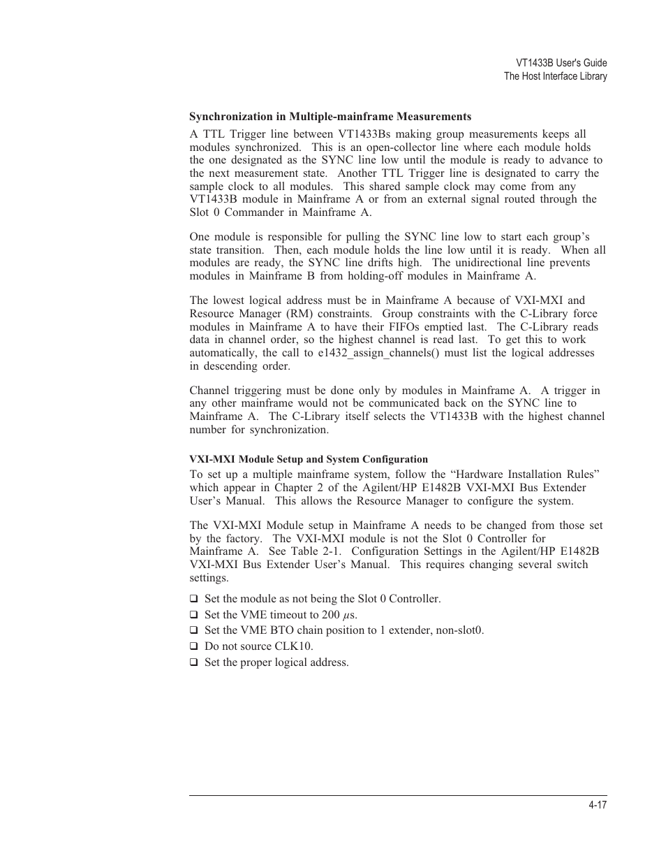 VXI VT1433B User Manual | Page 95 / 203