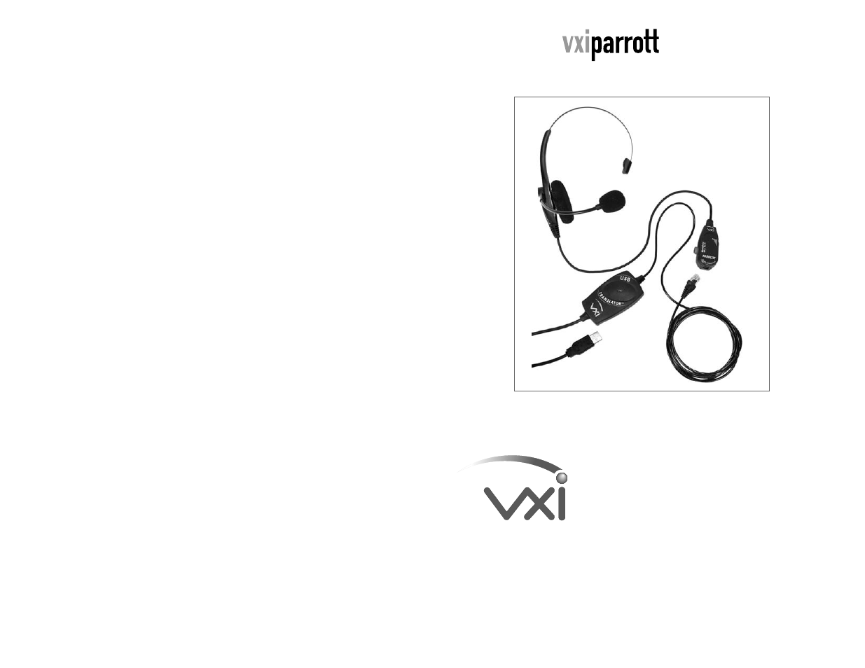 VXI Parrott TP100 User Manual | 2 pages