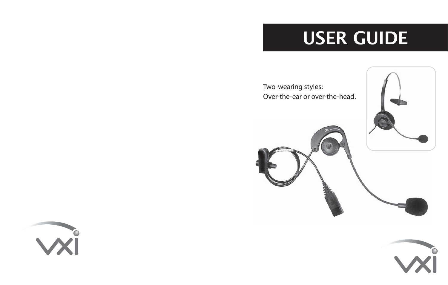 VXI Convertible Headset 37 SERIES User Manual | 2 pages