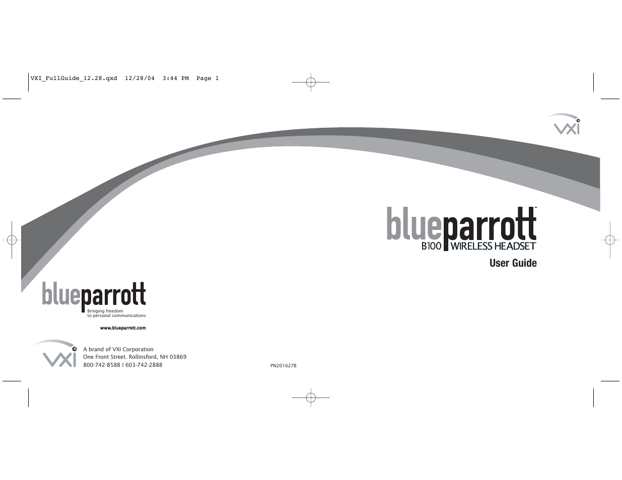 User guide | VXI BlueParrott B100 User Manual | Page 26 / 26