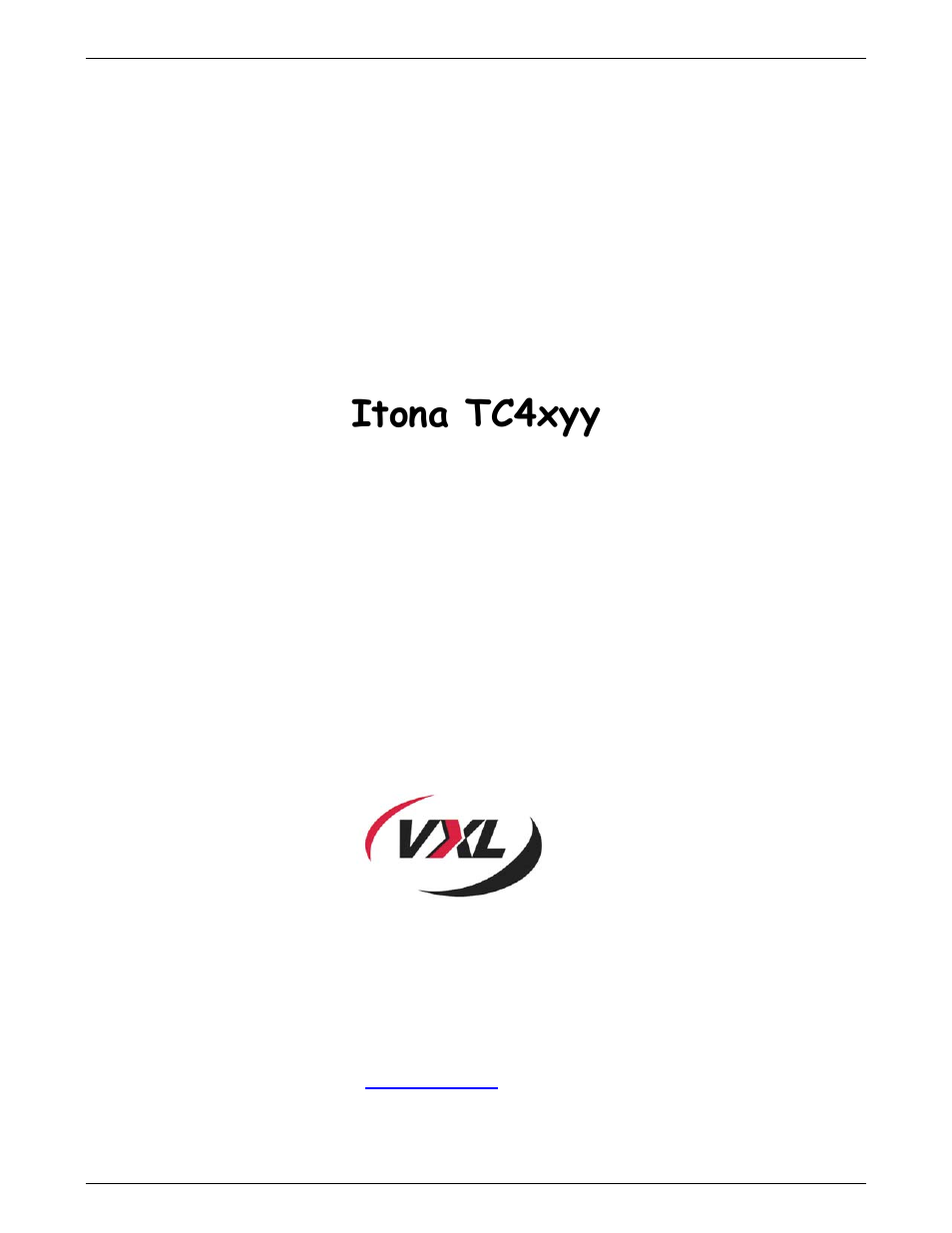 VXI ITONA TC4XYY User Manual | 18 pages