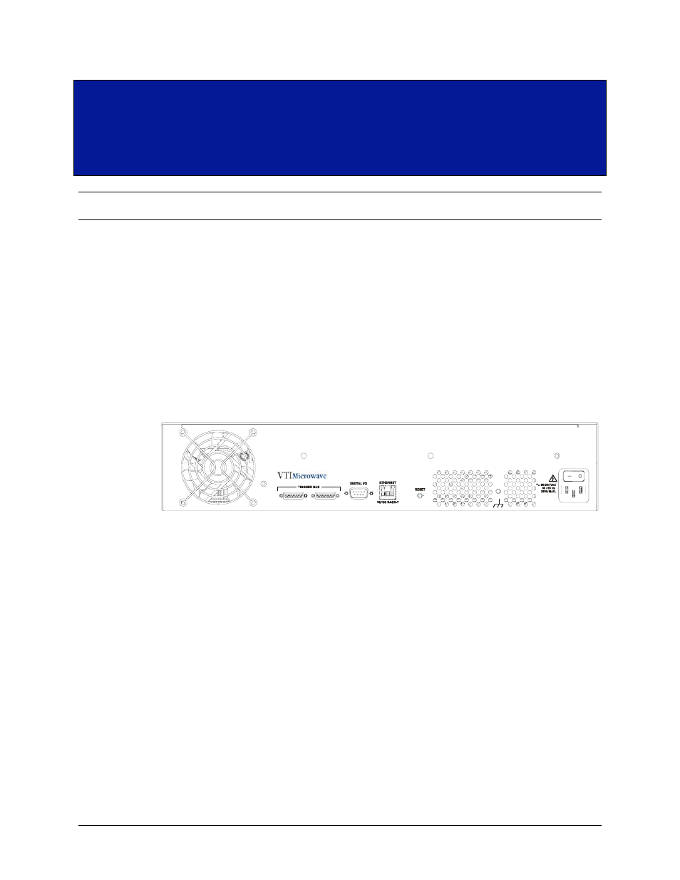 Section 3, Basic operation, Introduction | Rear panel view, Ection, Asic, Peration | VXI EX7000 User Manual | Page 19 / 39