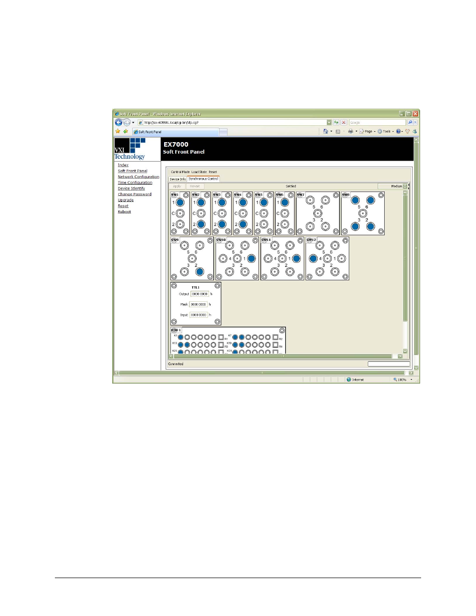 Soft front panel | VXI EX7000 User Manual | Page 28 / 39