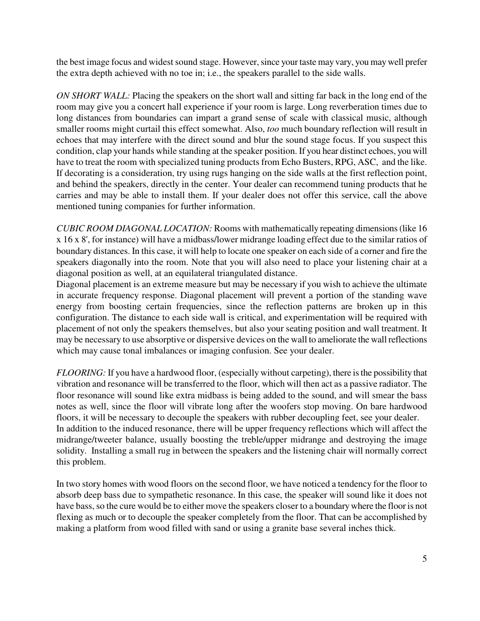 Von Schweikert Audio VR-4SR MK2 User Manual | Page 5 / 15