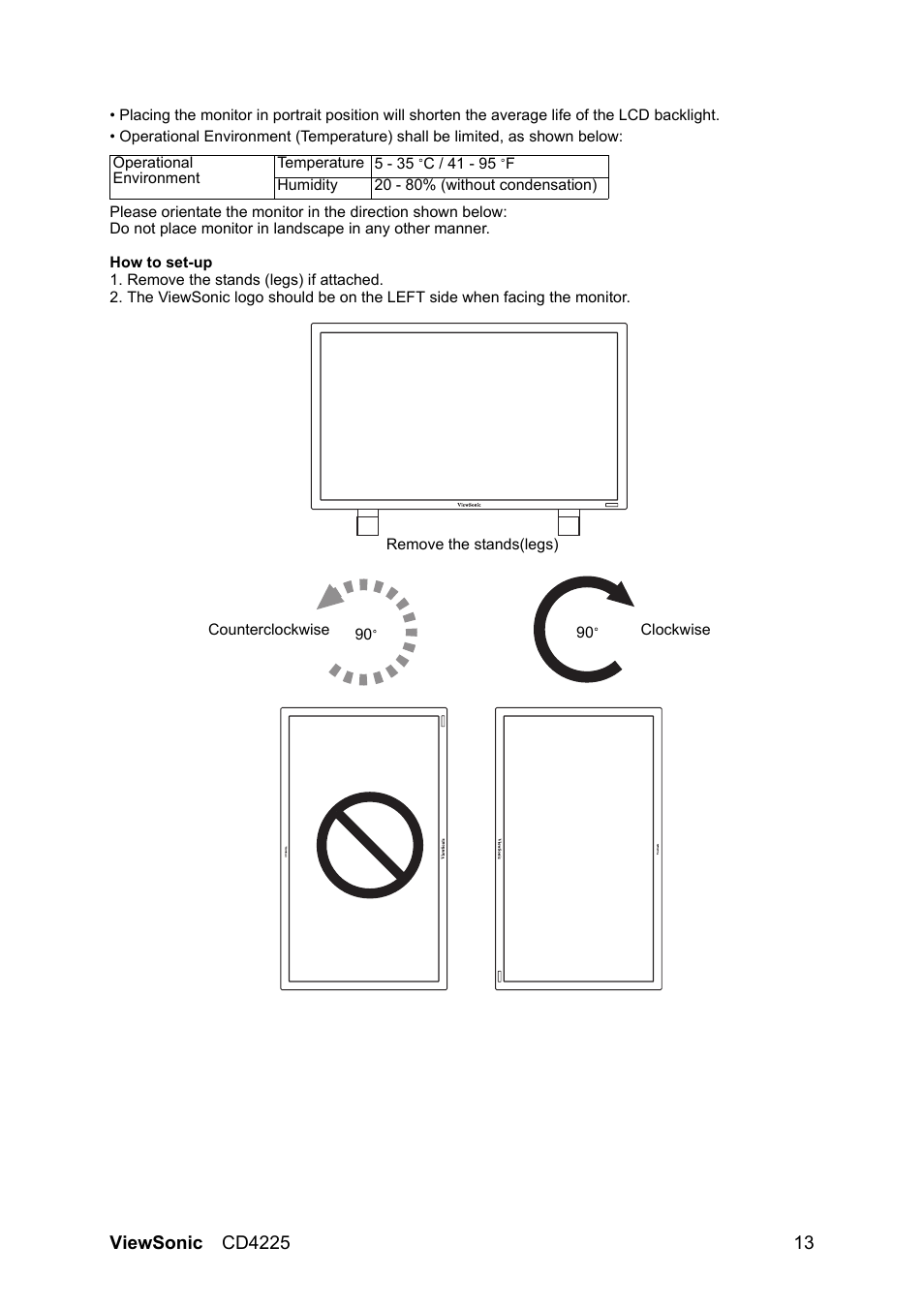 VIEWSONIC CD4225 User Manual | Page 15 / 47