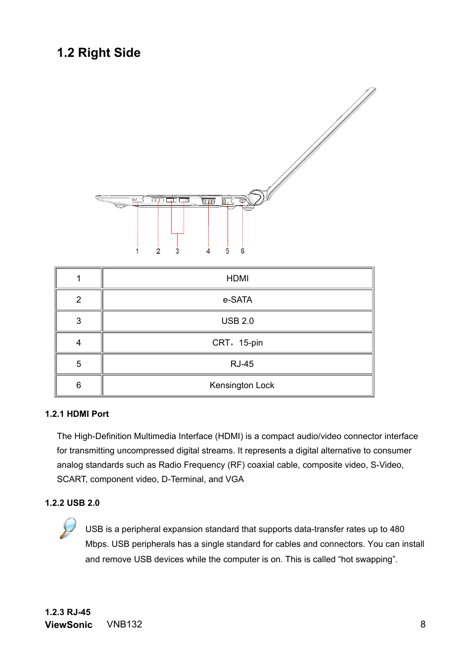 2 right side | VIEWSONIC VS13191 User Manual | Page 15 / 35