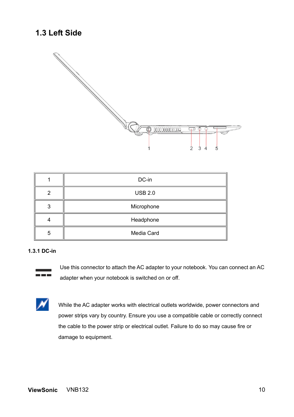 3 left side | VIEWSONIC VS13191 User Manual | Page 17 / 35