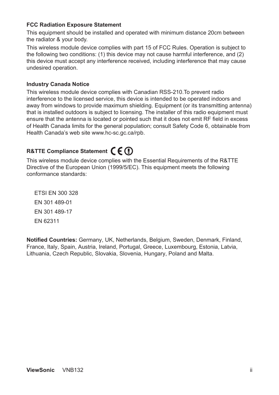 VIEWSONIC VS13191 User Manual | Page 3 / 35