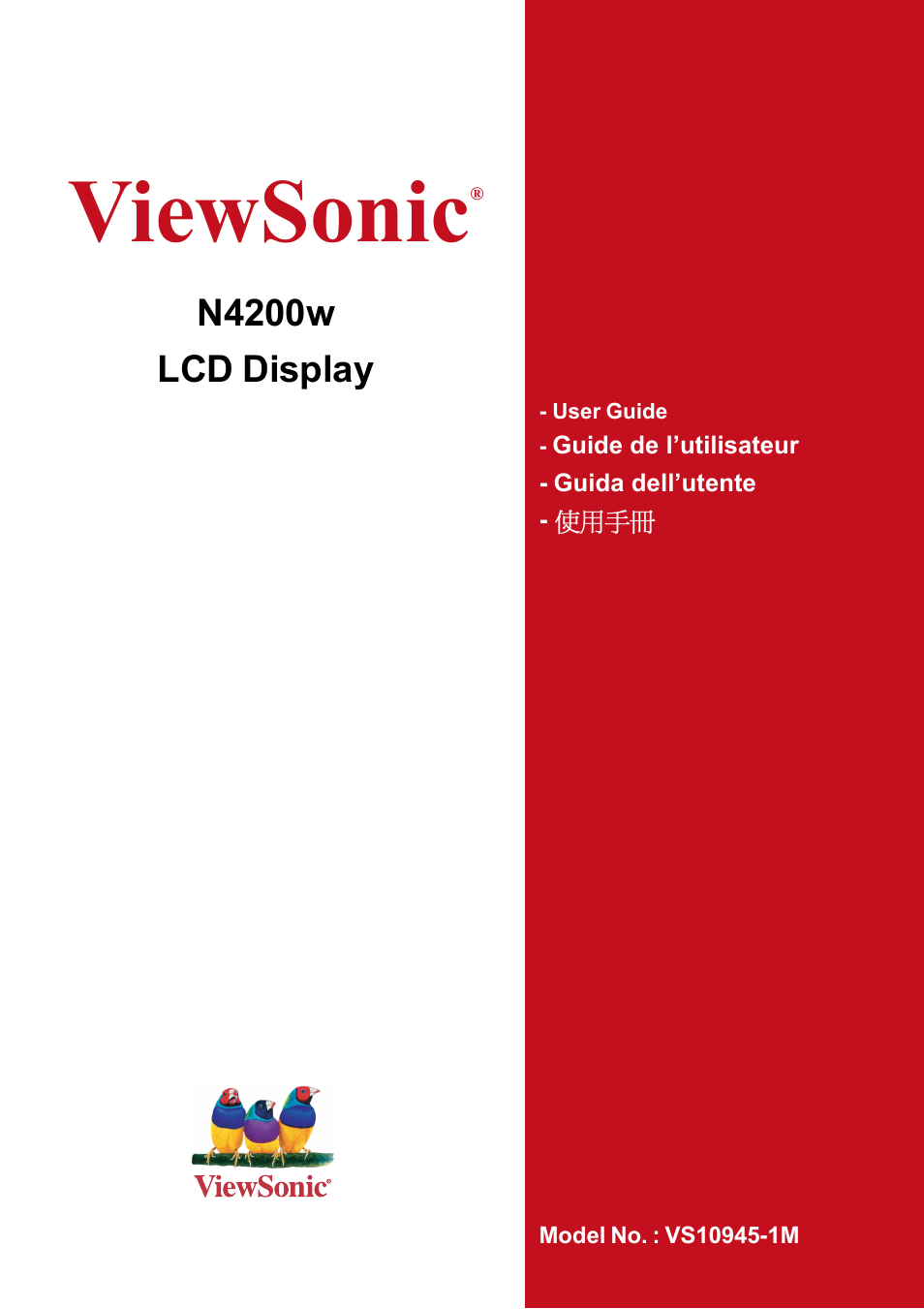 VIEWSONIC N4200W User Manual | 42 pages