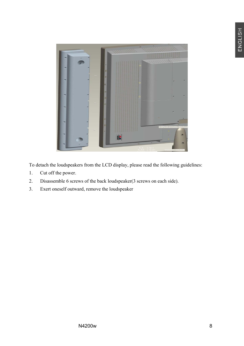 Move loudspeaker secure | VIEWSONIC N4200W User Manual | Page 10 / 42