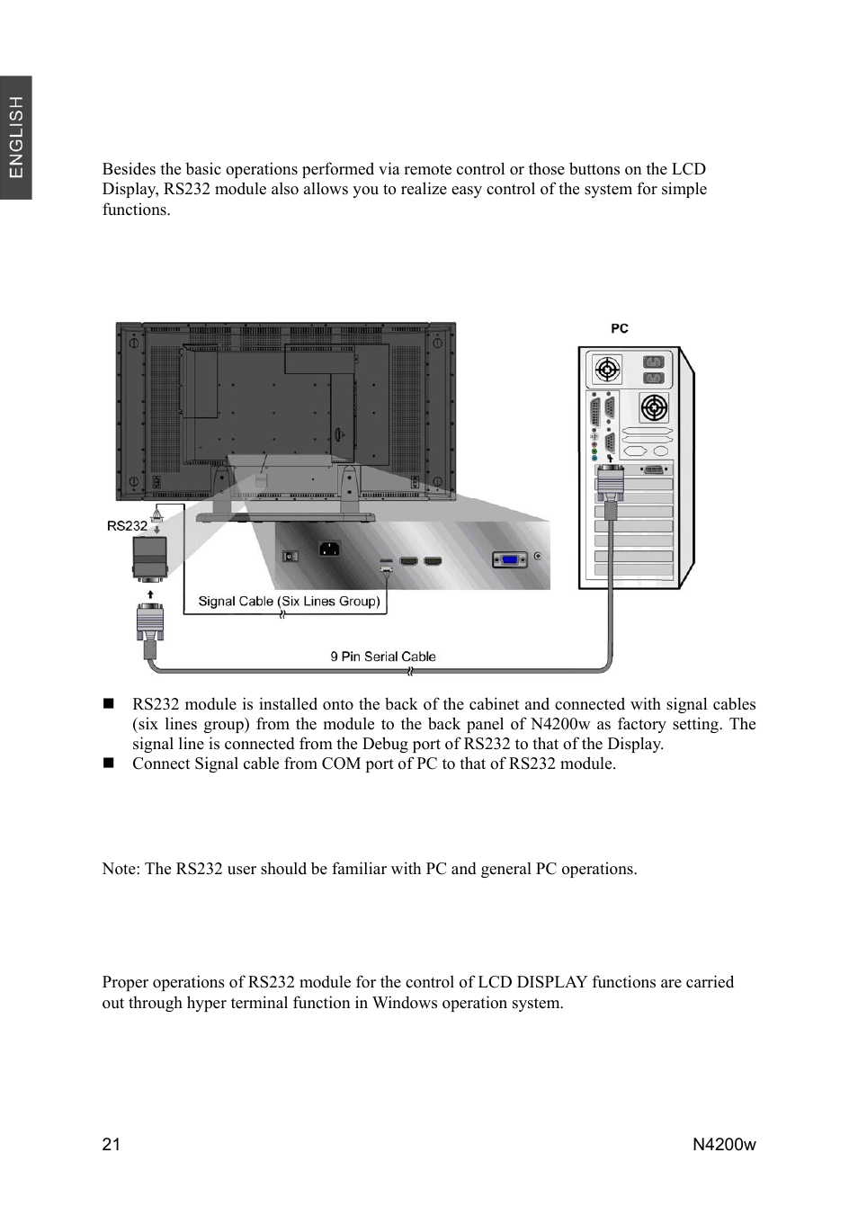 Rs232 module | VIEWSONIC N4200W User Manual | Page 23 / 42