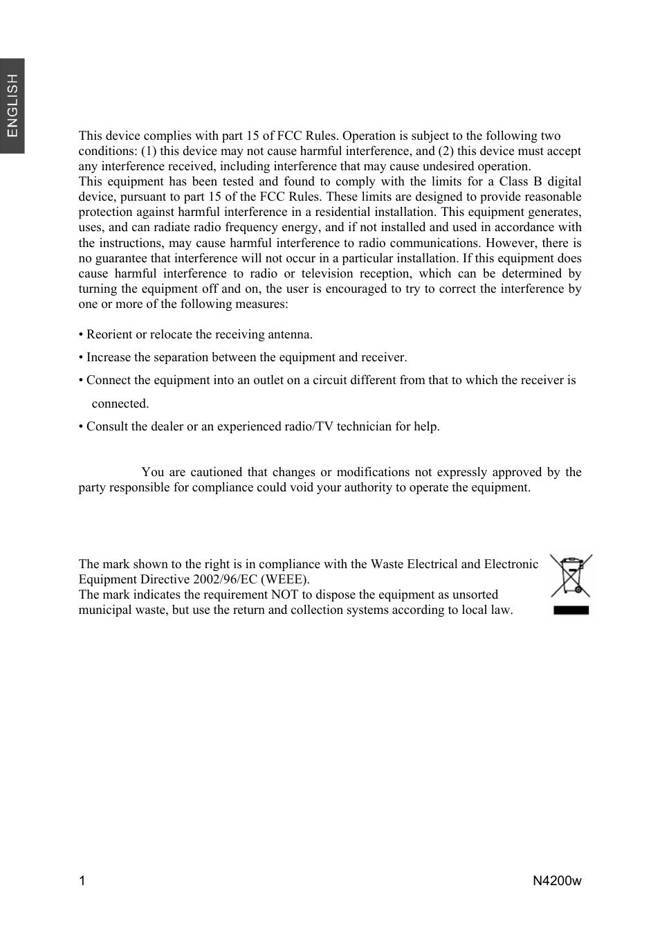 Compliance information | VIEWSONIC N4200W User Manual | Page 3 / 42