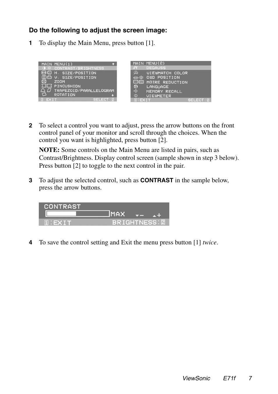 VIEWSONIC E71F User Manual | Page 8 / 18