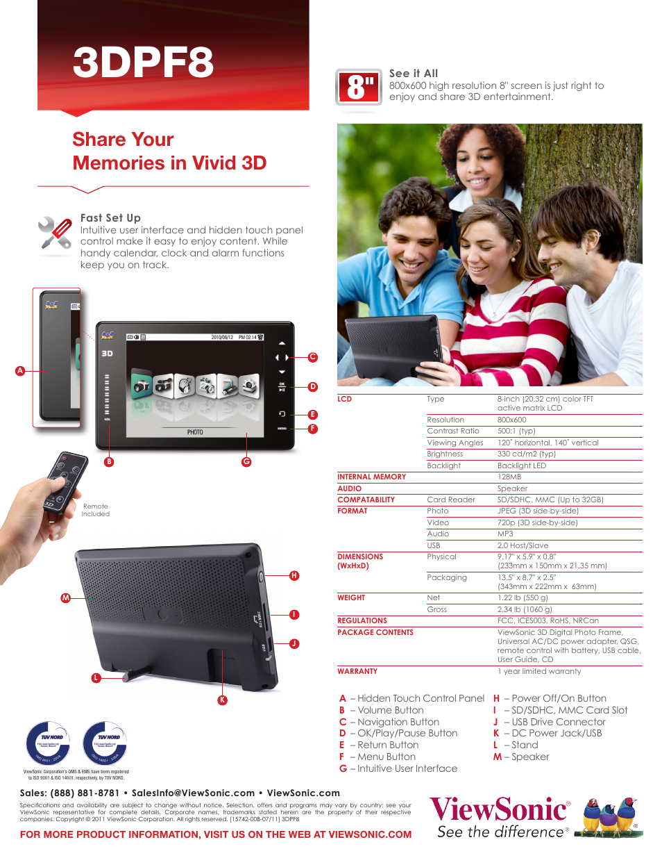 3dpf8 | VIEWSONIC 3DPF8 User Manual | Page 2 / 2