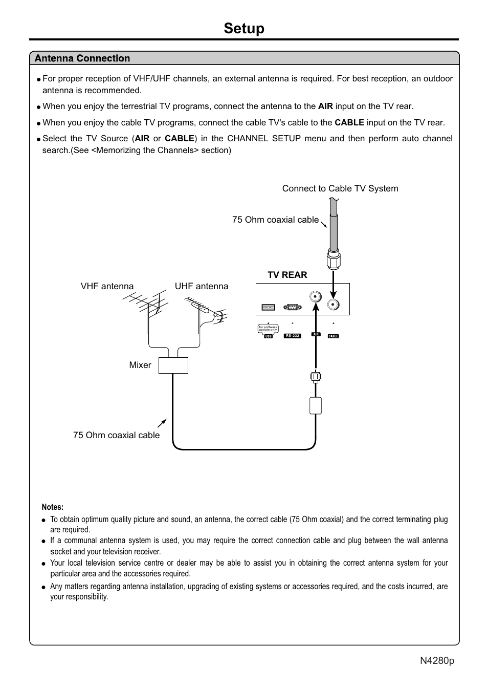 页面 9, Setup | VIEWSONIC N4280p User Manual | Page 10 / 57