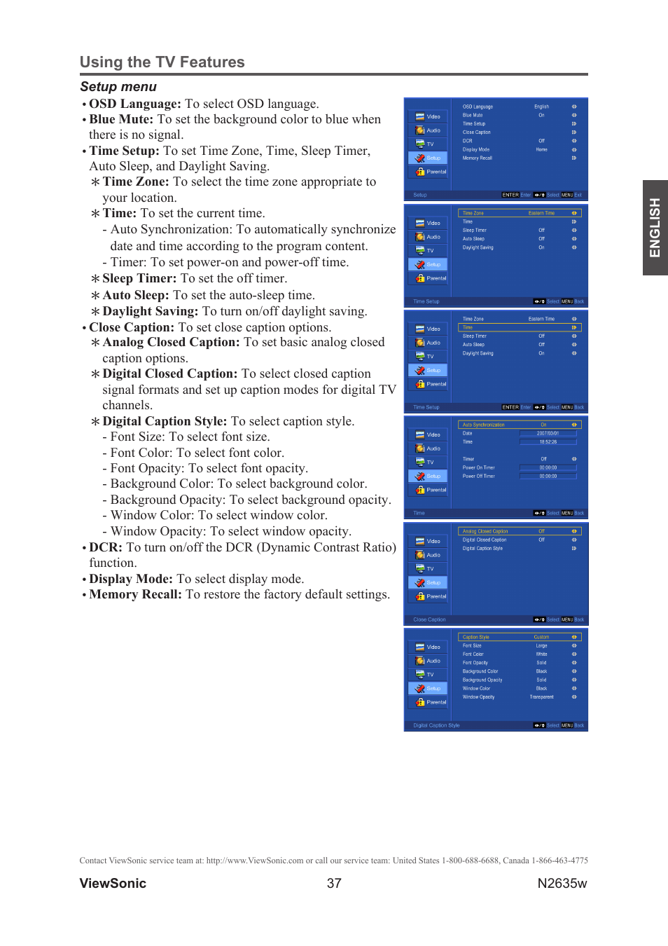 Using the tv features | VIEWSONIC VS11769-2M User Manual | Page 42 / 50