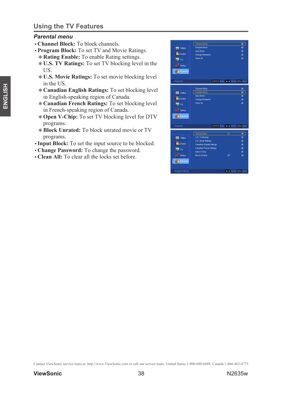 Using the tv features | VIEWSONIC VS11769-2M User Manual | Page 43 / 50