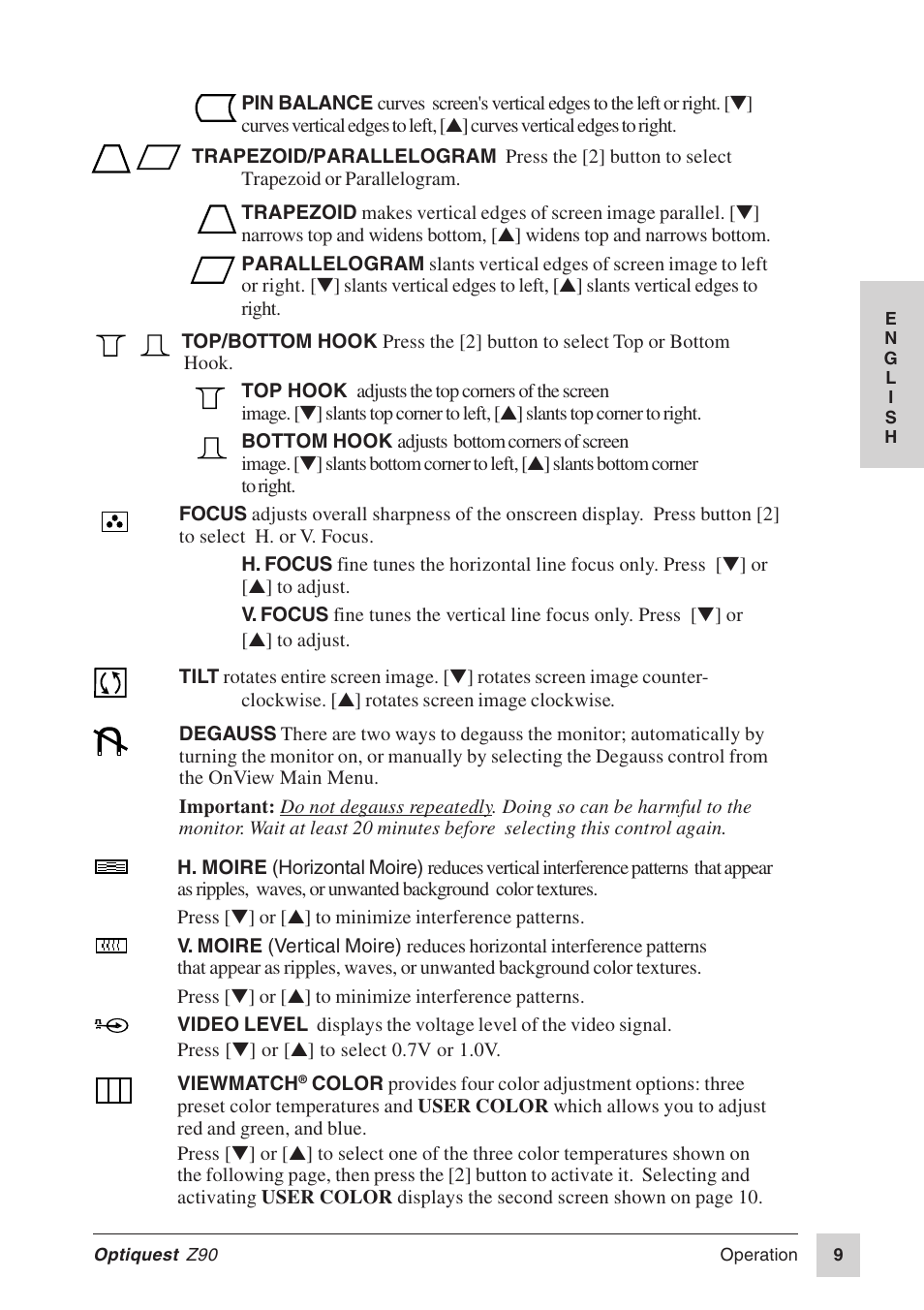 VIEWSONIC Z90 User Manual | Page 10 / 16